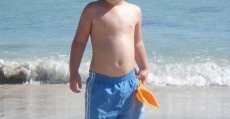 Bambino Spiaggia protezione solare